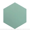 Aelle Carrelage Carrelage Sol Uni|Carrelage Sol Pour Salle De Bains<Carrelage sol / mur hexagonal uni bleu vert 17,5x20 cm COIMBRA JADE 30633