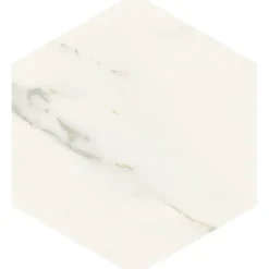 Aelle Carrelage Carrelage Sol Pour Pièce À Vivre|Carrelage Sol Effet Marbre<Carrelage sol / mur hexagonal effet marbre beige mate 25x21,6 cm SCULTOREA calacatta oro fino esagona J468