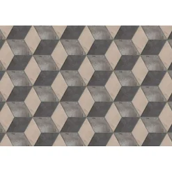 Eiffel art construction Carrelage sol / mur hexagonal effet ciment motif cube 25 x 21.6 cm TERRA ROMBO HEXAGONAL- Carrelage Sol Pour Wc|Carrelage Sol Uni