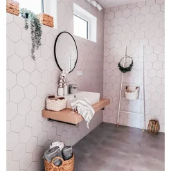 Aelle Carrelage Carrelage Sol Uni<Carrelage sol / mur hexagonal uni blanc mate 17,5x20 cm HEXATILE MATE BLANCO