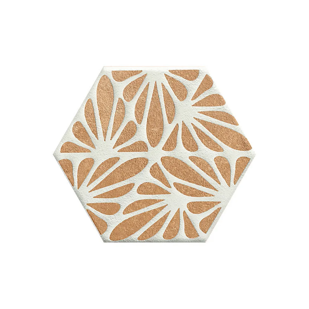Eiffel art construction Carrelage Sol Effet Carreaux De Ciment<Carrelage sol / mur hexagonal effet ciment 25x21,6 cm TERRACRETA Cesello Chamotte(vendu par boite de 1.18m2)