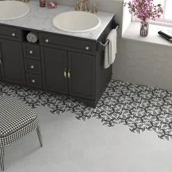 Aelle Carrelage Carrelage sol / mur hexagonal à motif coloré 17,5x20 cm COIMBRA ETERNA 30660- Carrelage Sol Pour Wc|Carrelage Sol Uni