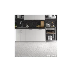 Aelle Carrelage Carrelage sol / mur hexagonal effet bois grand format HEXAGONO BELICE CARBON- Carrelage Sol Effet Bois