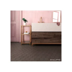 Eiffel art construction Carrelage Sol Uni|Carrelage Sol Pour Wc<Carrelage sol / mur hexagonal uni marron mate 11,6x10,1 cm KROMATIKA BROWN