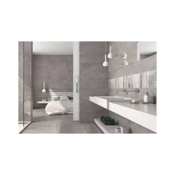 Aelle Carrelage Carrelage sol / mur moderne gris 75x75 cm MATERIKA DARK GREY- Carrelage Sol Effet Béton