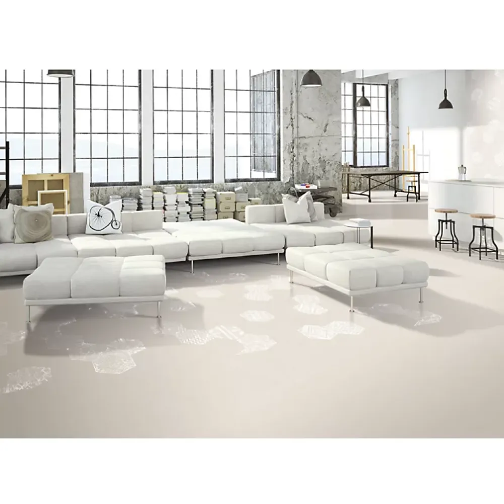 Aelle Carrelage Carrelage sol / mur moderne 60x60 cm NEUTRAL WHITE- Carrelage Sol Uni