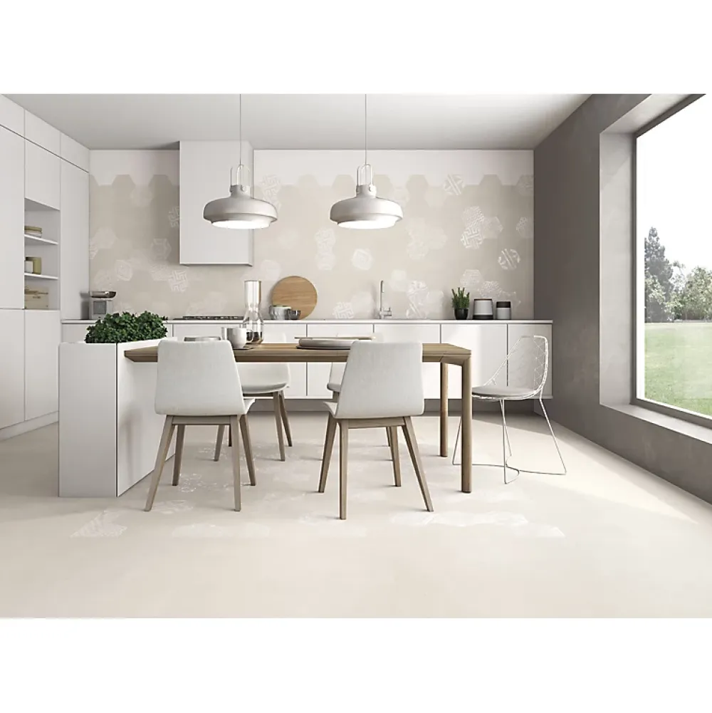 Aelle Carrelage Carrelage sol / mur moderne 60x60 cm NEUTRAL WHITE- Carrelage Sol Uni