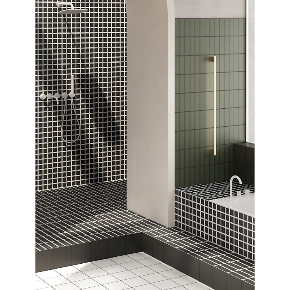 Aelle Carrelage Carrelage sol / mur noir 18,6x18,6 cm Base OLTRE Nero- Carrelage Sol Uni