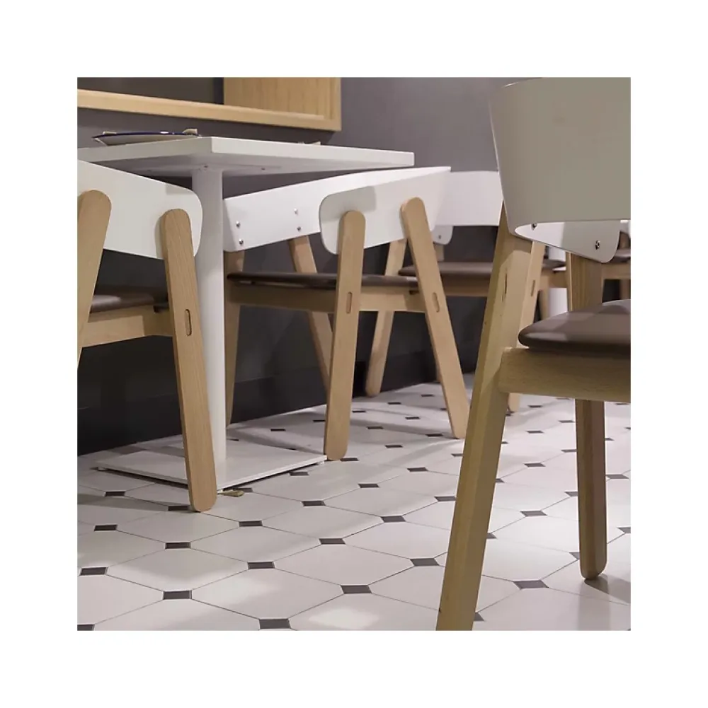 Aelle Carrelage Carrelage Sol Pour Salle De Bains|Carrelage Sol Effet Carreaux De Ciment<Carrelage sol / mur octogonal uni blanc 20x20 cm VODEVIL OCTOGONE CABARET NACAR