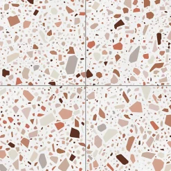 Aelle Carrelage Carrelage Sol Effet Terrazzo<Carrelage sol / mur terrazzo multicouleur 18,6x18,6 cm CONFETTI BIANCO COTTO