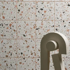 Aelle Carrelage Carrelage Sol Effet Terrazzo<Carrelage sol / mur terrazzo multicouleur 18,6x18,6 cm CONFETTI BIANCO COTTO