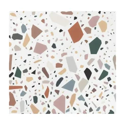 Aelle Carrelage Carrelage sol / mur terrazzo multicouleur 18,6x18,6 cm CONFETTI BIANCO MULTICOLOR- Carrelage Sol Effet Terrazzo