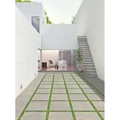 Aelle Carrelage Carrelage sol / mur uni blanc mate 80x80 cm INARI NIEVE- Carrelage Sol Uni