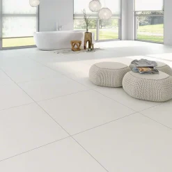 Aelle Carrelage Carrelage Sol Uni<Carrelage sol / mur uni blanc mate 120x120 cm INARI NIEVE