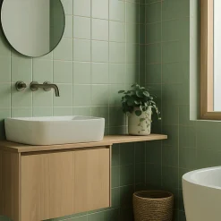 Aelle Carrelage Carrelage Sol Pour Wc|Carrelage Sol Pour Salle De Bains<Carrelage sol / mur 20x20 uni vert MONOCOLOR MUSGO