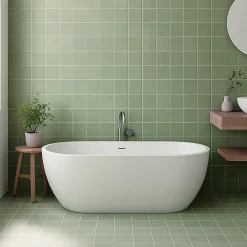 Aelle Carrelage Carrelage Sol Pour Wc|Carrelage Sol Pour Salle De Bains<Carrelage sol / mur 20x20 uni vert MONOCOLOR MUSGO