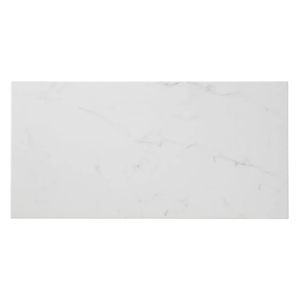 GoodHome Carrelage sol blanc 30 x 60 cm Elegance Marble- Carrelage Mural Pour Pièce À Vivre|Carrelage Mural Effet Marbre