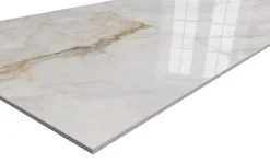 Rentside Carrelage Sol Effet Marbre|Carrelage Sol Pour Cuisine<Carrelage sol blanc brillant poli l.120 x L.60 cm LUANDA