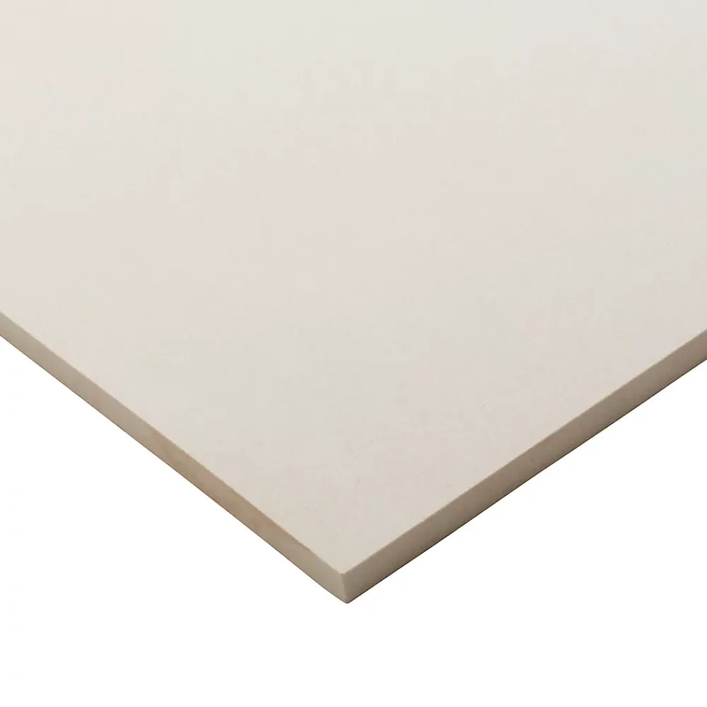 GoodHome Carrelage sol blanc cassé effet béton L.60 x l.60 cm x ép.10 mm, Smooth- Carrelage Sol Pour Pièce À Vivre|Carrelage Mural Pour Cuisine