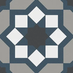 Reflex Boutique Carrelage sol effet carreaux de ciment Classico capri cold 20x20 cm - Réflex boutique- Carrelage Sol Effet Carreaux De Ciment
