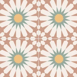 Reflex Boutique Carrelage Sol Effet Carreaux De Ciment<Carrelage sol effet carreaux de ciment Vintage Soleil bordeaux 33,15x33,15 cm -