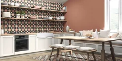 Reflex Boutique Carrelage sol effet carreaux de ciment Fancy Jasmine day 15x15 cm - Réflex boutique- Carrelage Sol Effet Carreaux De Ciment|Carrelage Sol Pour Cuisine