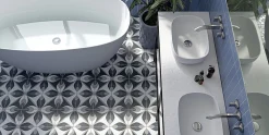 Reflex Boutique Carrelage sol effet carreaux de ciment Classico ona cold 20x20 cm - Réflex boutique- Carrelage Sol Effet Carreaux De Ciment