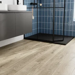 GoodHome Carrelage Mural Pour Douche|Carrelage Mural Pour Salle De Bains<Carrelage sol et mur aspect bois naturel L.120 x l.20 cm x ép.9 mm, Antic Rustic