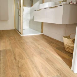 GoodHome Carrelage Mural Pour Douche|Carrelage Mural Pour Salle De Bains<Carrelage sol et mur aspect bois naturel L.120 x l.20 cm x ép.9 mm, Antic Rustic
