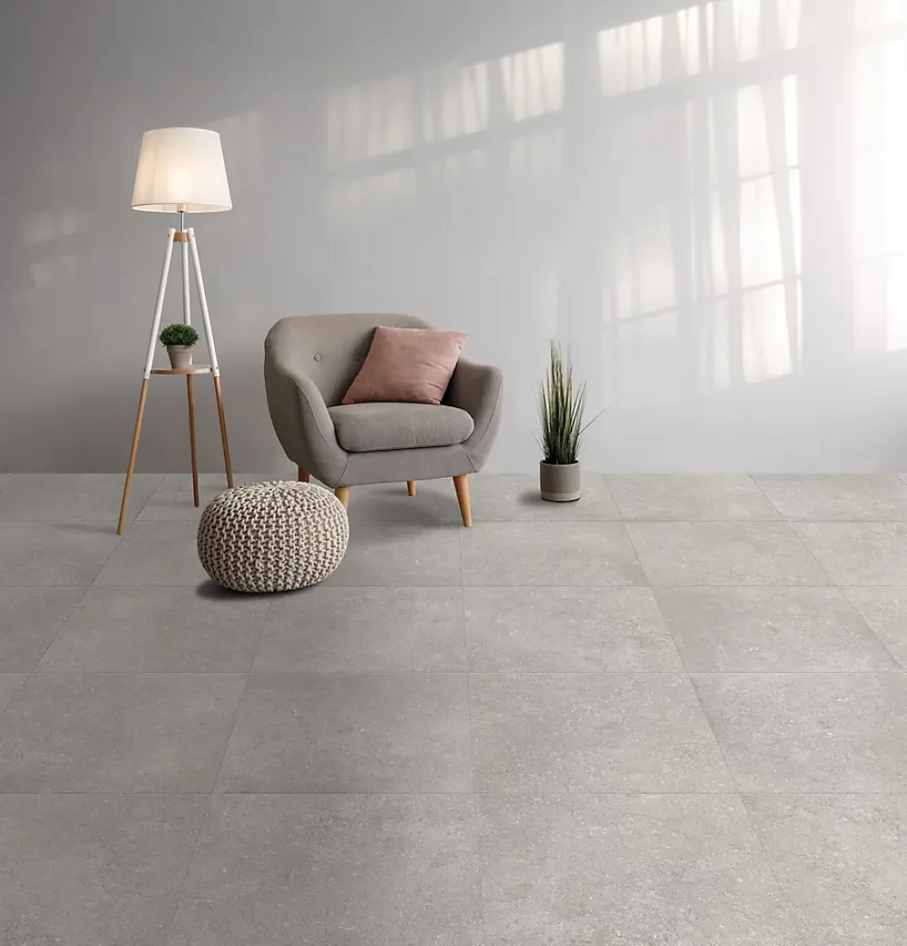 Carrelage Mural Pour Pièce À Vivre|Carrelage Mural Effet Pierre<Carrelage sol et mur Baronstone coloris gris 60X60 cm