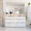 GoodHome Travertin<Carrelage sol et mur beige 40 x 40 cm Travertino pierre naturelle