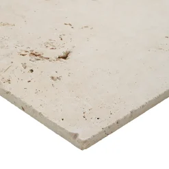 GoodHome Travertin<Carrelage sol et mur beige 40 x 40 cm Travertino pierre naturelle