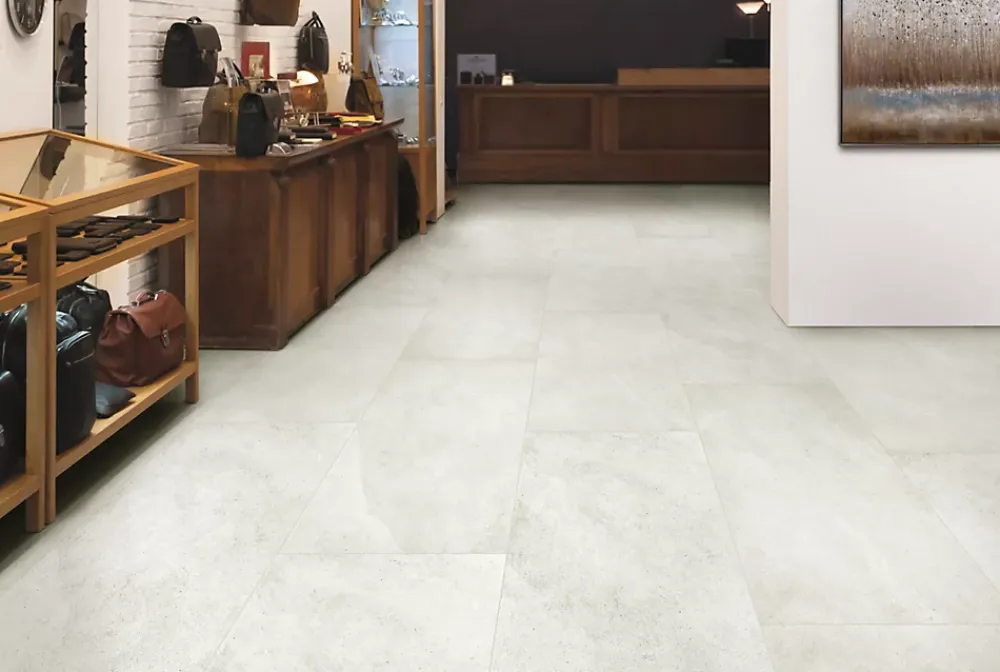 Carrelage Mural Effet Pierre|Carrelage Sol Effet Pierre<Carrelage sol et mur blanc mat effet pierre L.120 x l.60 cm x ép.9 mm, Limestone