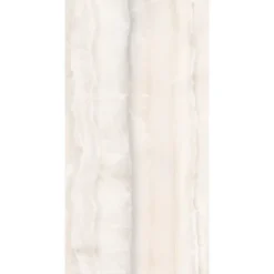 Carrelage sol et mur blanc brillant Onyx 90 x 180 cm- Carrelage Mural Pour Pièce À Vivre|Carrelage Sol Effet Marbre