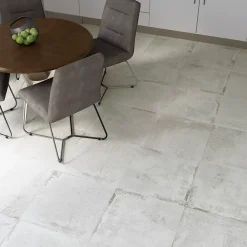 Carrelage sol et mur Detroit blanc 60 x 60 cm- Carrelage Mural Effet Béton|Carrelage Mural Pour Salle De Bains