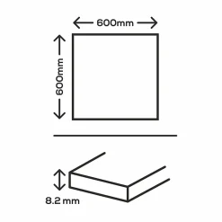 GoodHome Carrelage Mural Effet Marbre|Carrelage Sol Pour Pièce À Vivre<Carrelage sol et mur effet pierre gris mat L.60 x l.60 cm x ép.8,2 mm, Zerlina