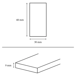 GoodHome Carrelage Mural Pour Wc|Carrelage Mural Effet Marbre<Carrelage sol et mur effet marbre blanc brillant L.61,3 x l.30,3 cm x ép.9 mm, Aruma