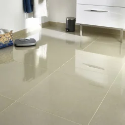 GoodHome Carrelage sol et mur effet marbre beige brillant L.60 x l.60 cm x ép.8 mm, Musetta- Carrelage Mural Effet Marbre|Carrelage Mural Pour Douche