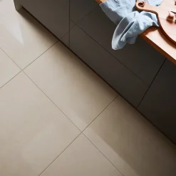 GoodHome Carrelage sol et mur effet marbre beige brillant L.60 x l.60 cm x ép.8 mm, Musetta- Carrelage Mural Effet Marbre|Carrelage Mural Pour Douche