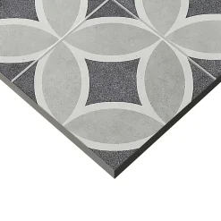 Mykonos Carrelage sol et mur effet carreaux de ciment tons gris L.45 x l.45 cm x ép.9,5 mm, Mediterranea Toscana- Carrelage Mural Pour Douche|Carrelage Sol Pour Salle De Bains
