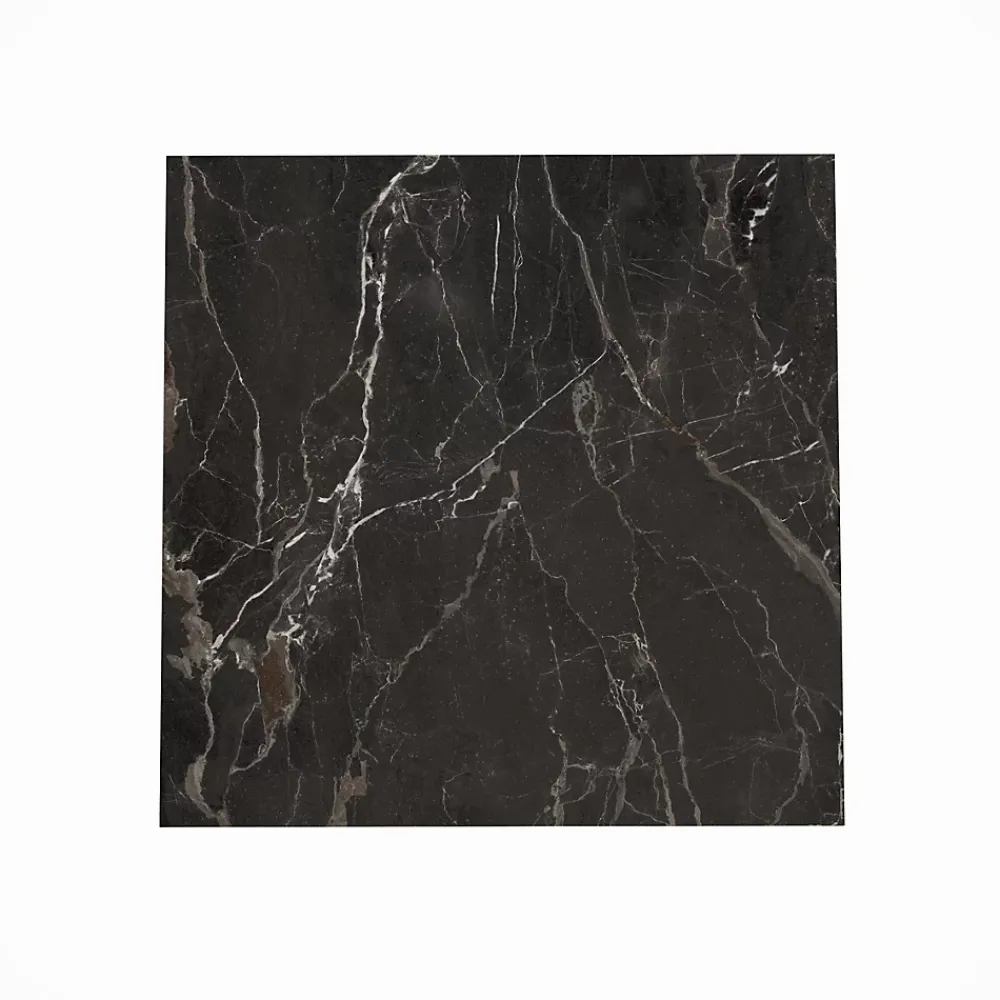 GoodHome Carrelage Mural Pour Douche|Carrelage Mural Pour Wc<Carrelage sol et mur effet marbre anthracite brillant L.60,8 x l.60,8 cm x ép.8,5 mm, Aruma