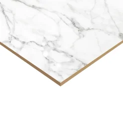 GoodHome Carrelage sol et mur effet marbre blanc mat L.60,8 x l.60,8 cm x ép.8,5 mm, Aruma- Carrelage Mural Pour Pièce À Vivre|Carrelage Mural Effet Marbre