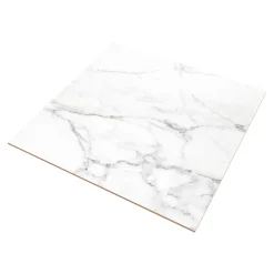GoodHome Carrelage sol et mur effet marbre blanc mat L.60,8 x l.60,8 cm x ép.8,5 mm, Aruma- Carrelage Mural Pour Pièce À Vivre|Carrelage Mural Effet Marbre
