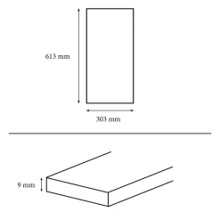GoodHome Carrelage sol et mur effet marbre anthracite brillant L.61,3 x l.30,3 cm x ép.9 mm, Aruma- Carrelage Mural Pour Wc|Carrelage Mural Effet Marbre