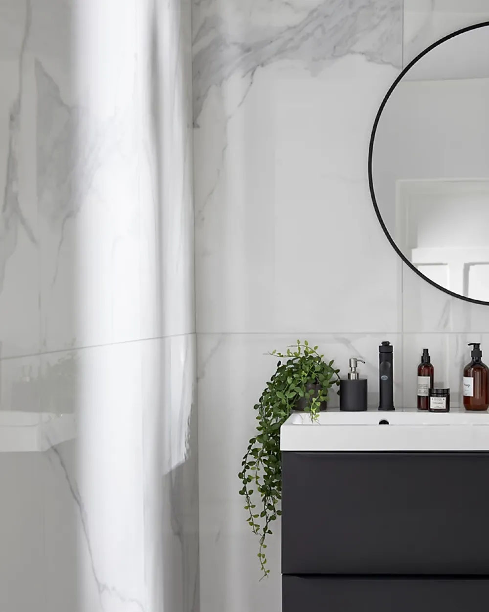 Carrelage sol et mur effet marbre blanc L.120 x l.60 cm x ép.9,4 mm, Pulido- Carrelage Mural Pour Douche|Carrelage Mural Pour Wc