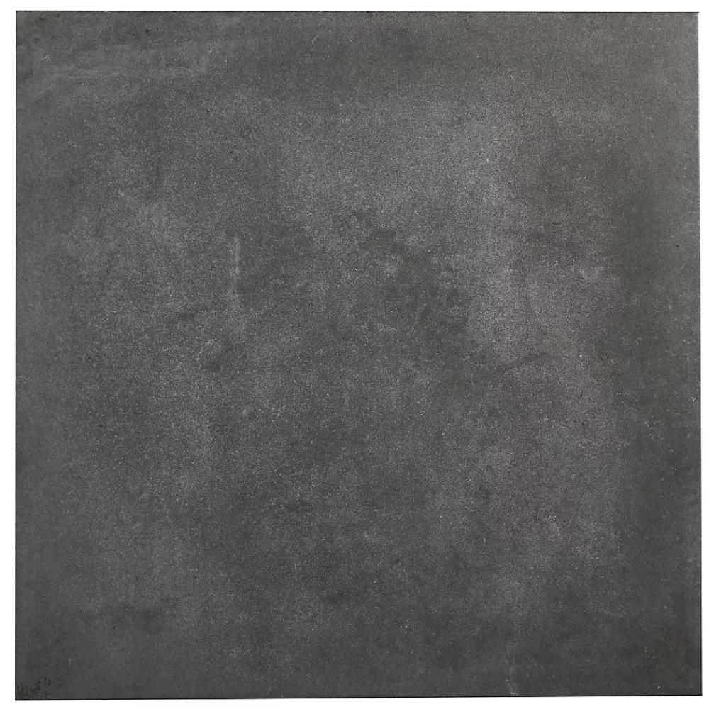 GoodHome Carrelage sol et mur effet béton anthracite L.61,6 x l.61,6 cm x ép.7,4 mm, Konkrete- Carrelage Mural Pour Wc|Carrelage Mural Effet Béton