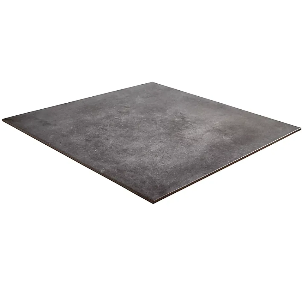 GoodHome Carrelage sol et mur effet béton anthracite L.61,6 x l.61,6 cm x ép.7,4 mm, Konkrete- Carrelage Mural Pour Wc|Carrelage Mural Effet Béton