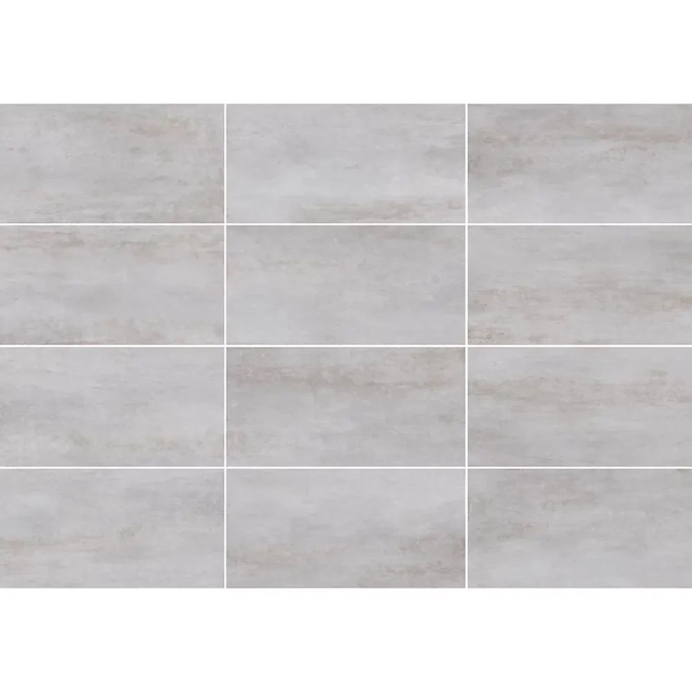 Gresmalt Carrelage sol et mur en grès cérame effet béton gris mat L.60 x l.30 cm x ép.7,4 mm, Upper- Carrelage Mural Effet Béton|Carrelage Sol Effet Béton