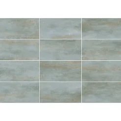 Gresmalt Carrelage Mural Effet Béton|Carrelage Mural Pour Douche<Carrelage sol et mur en grès cérame émaillé effet béton vert sauge mat L.60 x l.30 cm x ép.7,4 mm, Upper