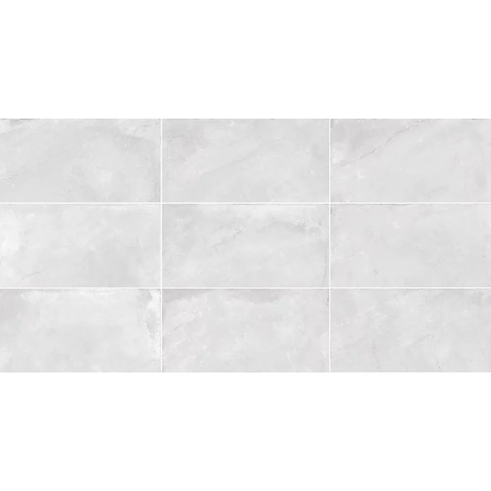 Gresmalt Carrelage sol et mur en grès cérame émaillé effet pierre gris mat L.60 x l.30 cm x ép.7,4 mm, Flora- Carrelage Mural Effet Pierre|Carrelage Sol Effet Pierre
